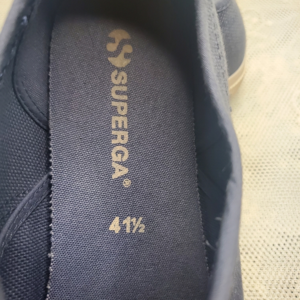 Superga Cotu Periwinkle Cornflower Blue Classic Sneaker - Women 41.5 us 10 - Picture 8 of 9